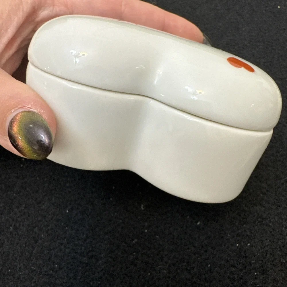 Limoges France Porcelain Heart Trinket Box 